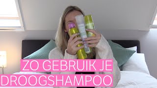 Wat is droogshampoo en hoe gebruik je het [upl. by Bentlee]