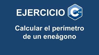 Calcular el perímetro de un eneágono en C [upl. by Alleinnad]