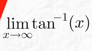 Limit of arctanx as x approaches Infinity  Calculus 1 Exercises [upl. by Pepe]