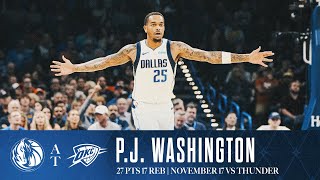 PJ Washington 27 Points Highlights vs Thunder  November 17 2024 [upl. by Phenice]