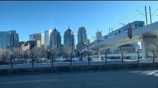 Memorial drive  Bridgeland  Kensington Calgary [upl. by Ynaffi]