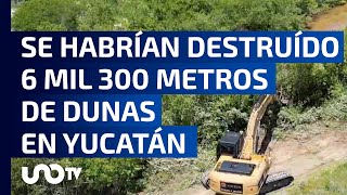 Denuncian destrucción de dunas costeras en Dzilam de Bravo en Yucatán [upl. by Udele]