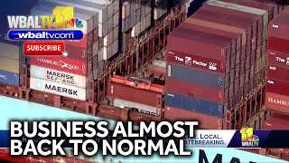 Business almost back to normal at Port of Baltimore [upl. by Eelsha]