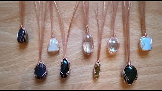 Beginners guide to wire wrapping tumble stones [upl. by Philana]