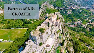 Fortress of Klis Croatia  drone view 4K [upl. by Manson]