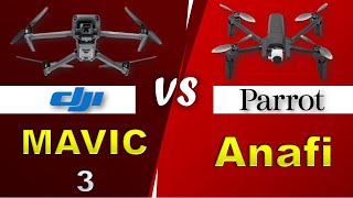 PARROT ANAFI VS DJI MAVIC 3 Full Comparison [upl. by Teirrah236]