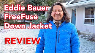 Eddie Bauer FreeFuse Stretch Down Jacket  Review [upl. by Ayihsa36]