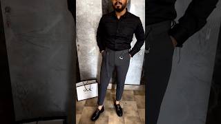 🤩Best Black Shirt Pants Combination For Men  Latest Formal  Office Dress Formal OfficeDressMen [upl. by Oivatco58]