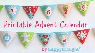 How to make an Advent Calendar Printable Christmas paper craft Easy to do  Watch now [upl. by Leuamme]