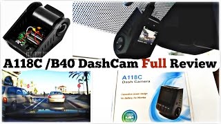 A118C B40 Dash Cam HD 1080P Full Review with Sample Video  DiyCarModz [upl. by Swart]