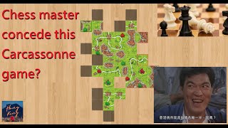 Carcassonne HK Winter Tournament 2023 Chess Master concede this Carcassonne game [upl. by Odlonra610]