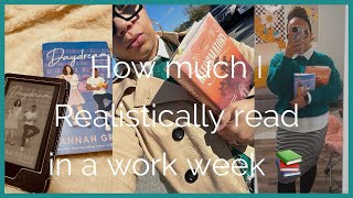 Reading VLOG How much I realistically read in a work week 📚🤓👩🏽‍💼 [upl. by Rozelle]