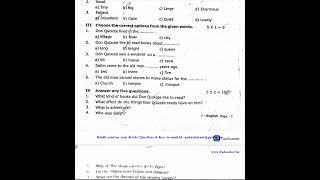 7th English 2nd Mid Term Test 2022 Original Question Paper Tirupattur District [upl. by Millman]