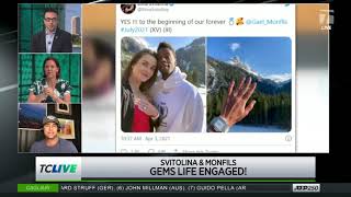 Tennis Channel Live Elina Svitolina and Gael Monfils Engagement [upl. by Verena]