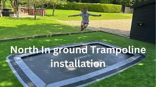 Step by step installation of the North In Ground Trampoline [upl. by Sileray]