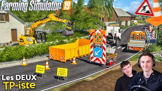 ON BARRE LA ROUTE  Les deux TPiste  Farming Simulator 19 [upl. by Crist180]