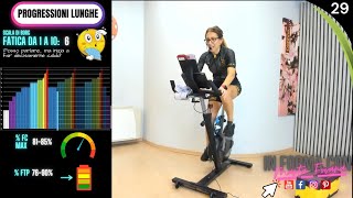 Progressioni Lunghe 80 rpm  Indoor Cycling Live Allenamento per Ciclismo  Lezione Spinning 29 [upl. by Asaret521]