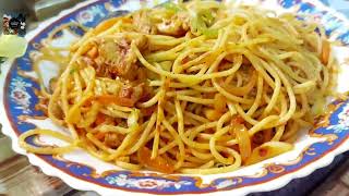 Chicken hakka noodles Indian style by jannatsyed kitchen [upl. by Otreblon]