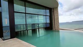 Costa Navarino Hotel  architecture Panora retractable door pool greece [upl. by Valentijn]