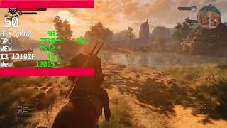 The Witcher 3 RTX 4060  1440p RT max Ultra  DLSS on Frame generation on [upl. by Neelrak]