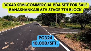 30X40 Semicommercial BDA Site for Sale  Banashankari 6th Stage  Real Estate  Bengaluru [upl. by Burleigh]