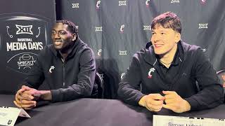 Aziz Bandaogo amp Simas Lukosius Big 12 Media Day Availability [upl. by Alcock]