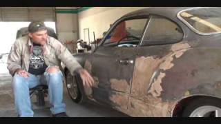 1969 Volkswagen Karmann GhiaHow To Remove Old Bondo Part 1 [upl. by Soelch]