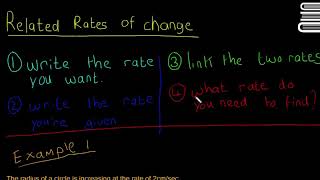 Leaving Cert Maths  Calculus 29  Related Rates of Change 2 [upl. by Aineles]