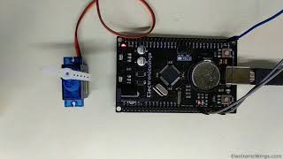 Servo Motor Interfacing with LPC2148 [upl. by Imarej]