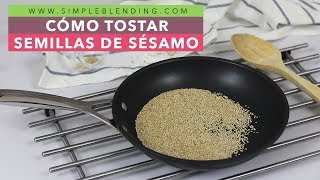 CÓMO TOSTAR SÉSAMO EN CASA  Tostado de semillas de sésamo  Cómo tostar semillas de sésamo crudas [upl. by Sulienroc]