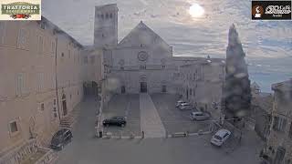 Assisi Live Webcam Piazza San Rufino [upl. by Rasia636]