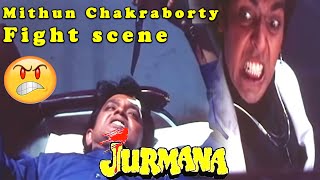 Mithun Chakraborty fight scene Jurmana Bollywood Action Hindi Movie [upl. by Neda]