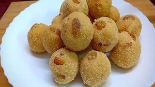 रवा बेसन लाडू खुशखुशीतखमंग एकदा खाल्ले तर खातच राहाल  Rava Besan Ladoo  Recipe By Anita Kedar [upl. by Metcalf]