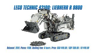 LEGO Technic 42100 Liebherr R 9800 Handson Review Speed Build amp Parts List 4K [upl. by Routh]