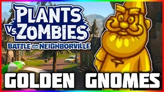 ALL 24 GOLDEN GNOME GUIDE  Weirding Woods  Plants vs Zombies Battle For Neighborville [upl. by Tnomyar959]