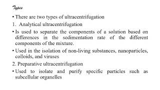 ULTRACENTRIFUGATION [upl. by Ettegdirb]