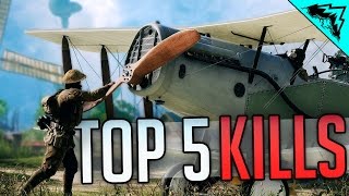 Battlefield 1 Top 5 LUCKIEST Kills Sniper Intercept 9 Kills 1 Bullet Horse Crushed WBCW 164 [upl. by Eibrad]