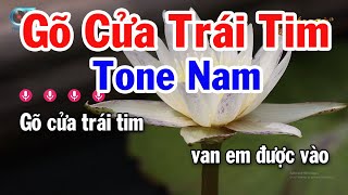 Karaoke Gõ Cửa Trái Tim Tone Nam  Dm  Nhạc Sống 2024  Karaoke Tuấn Cò [upl. by Fitzpatrick]