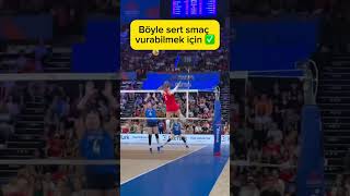 Voleybol Smaç çalışması🔥 volleyball voleyballworld voleyball [upl. by Zysk126]