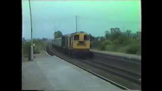 Trains on the Grantham to Skegness line June 1988 [upl. by Omoj]