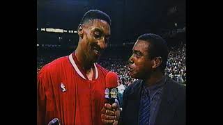 Scottie Pippen funny interview 1996 All Star game [upl. by Iorio]