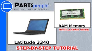 Dell Latitude 3340 RAM Memory HowTo Video Tutorial [upl. by Carbone]