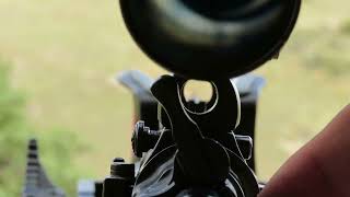 Shooting the 9 3x62MM Oberndorf Mauser bolt action rifle [upl. by Gemini]