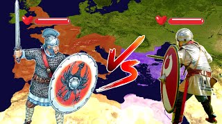 East vs West Roman Empire Which Roman Empire was stronger [upl. by Shela]