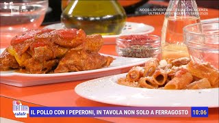 Le ricette di Sora Lella amatriciana e pollo con i peperoni  Unomattina Estate 05092024 [upl. by Sitto933]