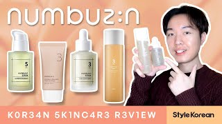 NUMBUZIN Skincare Review  Toner Essence Serum  KBeauty 넘버즈인￼ 스킨케어￼ 💦 oily skin [upl. by Eerac]