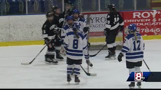 Lewiston hockey teams beat St Doms [upl. by Micheline]