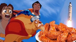 YTP  Belle and Gaston Eat the Beasts Chicken Wings [upl. by Anatnom]