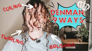 How to Brush Style WAVY Hair  Denman Brush 9 DIFFERENT WAYS  Brush styling tips and techniques [upl. by Ladin]