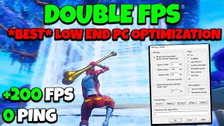 Best Fortnite Low end PC Optimization🔧Boost Fps Lower Input Delay amp Latency [upl. by Anitsim]